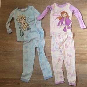 Disney Frozen Pajamas, Two Sets, Size 5